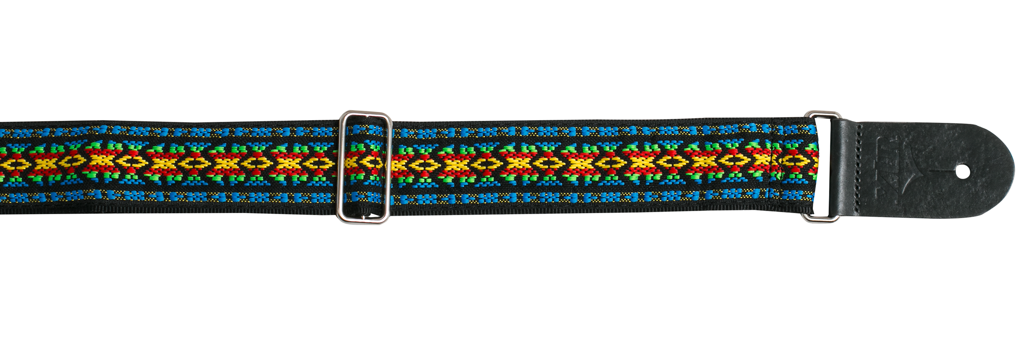 XTR | LS132 | Vintage Jacquard Weave Guitar Strap | Vintage Blue/Green/Red/Yellow XTR | LS132 | Vintage Jacquard Weave Guitar Strap | Vintage Blue/Green/Red/Yellow